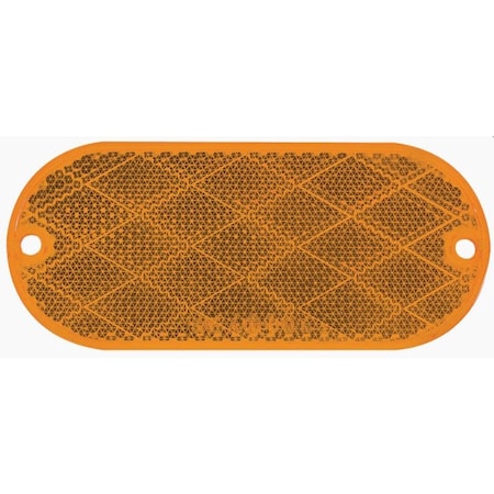 Optronics Oblong, Yellow, Self Adhesive/Screw Mount RE11AB